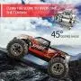 Hosim 1:16 Scale 4WD 36km/h High Speed RC Truck 9135 Remote Control RC Car 2.4Ghz Radio Controlled Off-Road RC Monster Truck RTR Hobby Car Buggy for Kids Adults (Red)