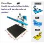 US Stock 110V 20'' x 16'' Horizontal Auto Open Heat Press Machine for T-Shirt Pillowcase Cushion Bag Puzzle Mouse Pad Metal Board Slipper