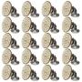 20 Sets 17mm Replacement Jeans Buttons Pants Metal Button Snap Denim Buttons Replacement Kit Suspender No Sew Buttons with Rivets