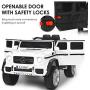 Costzon Ride on Car, Licensed Mercedes-Benz Maybach G650S, 12V Battery Powered Toy w/ 2 Motors, 2.4G Remote Control, 3 Speeds, Lights, Horn, Music, Truck, Electric Vehicle for Kids (White)