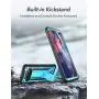 YOUMAKER Kickstand Case for Galaxy S10 Plus, Built-in Screen Protector Work with Fingerprint ID Full Body Heavy Duty Protection Shockproof Cover for Samsung Galaxy S10+ Plus 6.4 inch - Blue