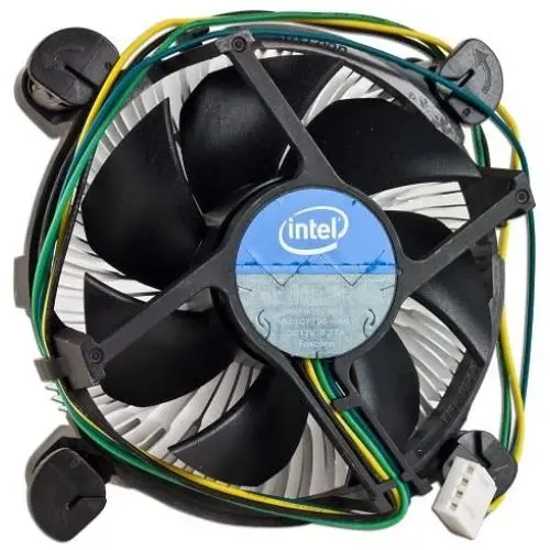 Gadgets World Intel Core i3/i5/i7 Socket 1150/1155/1156 4-Pin Connector CPU Cooler with Aluminum Heatsink & 3.5'' Fan for Desktop PC Computer