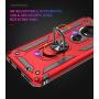 Rebex Compatible with Moto G7 Case Cover,Moto G7+ Plus Case,Tough Heavy Protective 360 Metal Rotating Ring Kickstand Holder Grip Magnetic Metal Armor Heavy Duty Shockproof (Silver)