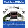 X Home 66095 Cast Iron Grill Grates for Weber Genesis II and Genesis II LX 300 Series, Genesis II E/S-310, Upgraded Sear Grates Replacement Parts with Gourmet BBQ System, 18.9'' x 13.3'', Set of 3