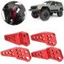 Vbest life 4PCS RC Car Shock Damper Bracket, Aluminum Alloy Shock Damper Adjustable Bracket for Axial SCX10 II 90046 90047 RC Upgrade Parts(red)
