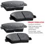 For 2011-2015 Honda CR-Z R1 Concepts eLine Front Rear Drill/Slot Brake Rotors Kit + Ceramic Brake Pads