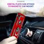 LeYi Compatible for iPhone XR Case with Tempered Glass Screen Protector [2 Pack], [Military-Grade] Defender Protective Phone Case with Magnetic Ring Kickstand for iPhone XR 10 10XR, Red