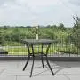 Ulax Furniture 31 x 31 Outdoor Bar Table Patio Metal Bar Bistro Table with Umbrella Hole Ulax Furniture 31 x 31 Outdoor Bar Table Patio Metal Bar Bistro Table with Umbrella Hole