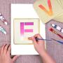 Dxhycc 78 Pieces Letter Stencils for Painting Learning, A - Z Alphabet Stencils Reusable Upper Letter Font Templates for DIY Projects, Home Decoration, 3 Set(3 Inch, 4 Inch, 5 Inch)