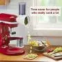 Slicer/Shredder Attachment for KitchenAid Stand Mixers,Cheese Grater Attachment Vegetable Slicer Attachment for KitchenAid,Salad Maker(White) Slicer/Shredder Attachment for KitchenAid Stand Mixers,Cheese Grater Attachment Vegetable Slicer Attachment for KitchenAid,Salad Maker(White)