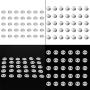 Badge Button Parts,1000 Sets of 1.26inch/32mm Blank Pin Badge Button Parts for Badge & Button Making Machine