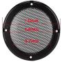 AMONIDA 2 pcs 6.5 inch Speaker Grills Audio Speaker Cover Decorative Circle Protective Metal Mesh Cover (Black+Black)