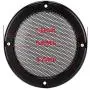 AMONIDA 2 pcs 6.5 inch Speaker Grills Audio Speaker Cover Decorative Circle Protective Metal Mesh Cover (Black+Black)