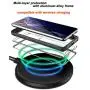 Schnail Saviour Series Samsung Galaxy S20 Ultra Clear Case, [Metal Frame Bumper] [Military Grade Drop Tested] [Slim Fit] Protective Rugged Cover - Gray/Black