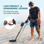 Tilswall Metal Detector Professional for Adults & Kids, High Accuracy Adjustable Metal Detector Waterproof with LCD Display, All Metal &Disc Mode, 8.5 Inch Lightweight Search Coil