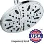 AquaDance 28'' Drill-Free Stainless Steel Slide Bar Combo Rain Showerhead 6-Setting Hand Revolutionary Low 3-Way Diverter for Easy Reach, Dual Shower Head Spa System - Chrome Finish AquaDance 28'' Drill-Free Stainless Steel Slide Bar Combo Rain Showerhead 6-Setting Hand Revolutionary Low 3-Way Diverter for Easy Reach, Dual Shower Head Spa System - Chrome Finish