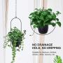 Metal Hanging Planters, Boho Modern Plant Hanger Minimalist Home Decor, Mid Century Flower Pot Plant Holder (Oval-Pack of 1) Metal Hanging Planters, Boho Modern Plant Hanger Minimalist Home Decor, Mid Century Flower Pot Plant Holder (Oval-Pack of 1)