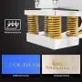 Upgraded Hot Foil Stamping Machine 5x7cm 110V Digital Embossing Machine Manual Tipper Stamper for PVC Leather PU Paper Logo Embossing 1.97''x2.76''