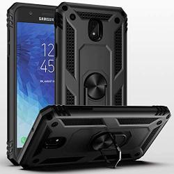 SUSAA Galaxy J7 2018 Case,Samsung Galaxy J7 Aero/J7 Top/J7 Crown/J7 Aura/J7 Refine/J7 Star/J7 Eon Case, 360 Degree Rotating Ring Holder Kickstand Case for Galaxy J7 2018 Black