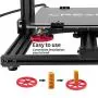 Creality All Metal MK-8 Extruder Feeder Drive 3D Printer 4PCS Aluminum Leveling Hand Twist Nut and 1M Capricorn PTFE Bowden Tubing XS Series for Ender 3 / Ender 3 Pro/Ender 5 Creality All Metal MK-8 Extruder Feeder Drive 3D Printer 4PCS Aluminum Leveling Hand Twist Nut and 1M Capricorn PTFE Bowden Tubing XS Series for Ender 3 / Ender 3 Pro/Ender 5