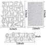 GORGECRAFT 3pcs Metal Frame Cutting Dies Number Alphabet Carbon Steel Embossing Stencil Template Mould for DIY Card Making Scrapbooking Paper Craft Photo Album