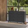 Storkcraft Moss 6 Drawer Universal Double Dresser (Gray) - Bedroom Furniture Storage, Modern Farmhouse Style, Sturdy and Durable Wood Construction, 6 Deep Spacious Drawers, Steel Hardware