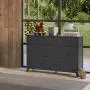 Storkcraft Moss 6 Drawer Universal Double Dresser (Gray) - Bedroom Furniture Storage, Modern Farmhouse Style, Sturdy and Durable Wood Construction, 6 Deep Spacious Drawers, Steel Hardware