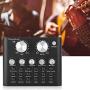 Marhynchus V8 Voice Conversion Digital Sound Card, Mobile Computer Live Sound Card, Metal Shell Black (Bluetooth Version)