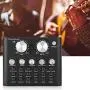 Marhynchus V8 Voice Conversion Digital Sound Card, Mobile Computer Live Sound Card, Metal Shell Black (Bluetooth Version)