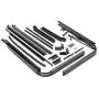 MasterTop Soft Top Hardware Kit Fits 1987-1995 Jeep YJ Wrangler vehicles with Soft Upper Doors Includes Bows, W/S Channel, tailgatebar & Door surrounds Metal door frames not included 15433101 MasterTop Soft Top Hardware Kit Fits 1987-1995 Jeep YJ Wrangler vehicles with Soft Upper Doors Includes Bows, W/S Channel, tailgatebar & Door surrounds Metal door frames not included 15433101