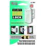 Defender Security Brushed Chrome U 11325 Door Reinforcement Lock – Add Extra, High Security to your Home and Prevent Unauthorized Entry – 3” Stop, Aluminum Construction Finish