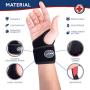 Doctor Developed Premium Copper Lined Wrist Support / Wrist Strap / Wrist Brace / Hand Support [Single] & Doctor Written Handbook— Suitable for both right and left hands