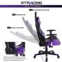 Gtracing Gaming Chair Racing Office Computer Ergonomic Video Game Chair Backrest and Seat Height Adjustable Swivel Recliner with Headrest and Lumbar Pillow Esports Chair,Purple