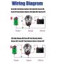 Yakamoz DC12V 19mm 3/4'' Red Ring Led Metal Momentary Push Button Switch Car DIY Switch Silver with Wired Connector Adapter