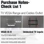 Mounting Dream TV Wall Mounts Tilting Bracket for 26-55 Inch LED, LCD TVs up to VESA 400 x 400mm and 88 LBS Loading Capacity, TV Mount with Unique Strap Design for Easily Lock and Release MD2268-MK