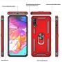 LeYi Compatible for Samsung Galaxy A50/A50s/A30s Case with HD Screen Protector,[Military-Grade] Magnetic Car Holder Mount Kickstand Defender Protective Cover Phone Case for Samsung A50/A50s/A30s,Red