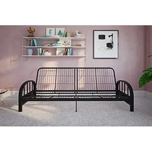 DHP Aiden Metal Futon Frame, Black DHP Aiden Metal Futon Frame, Black