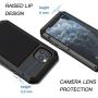 iPhone 11 Pro Max Case, Heavy Duty Shockproof [Tough Armour] Metal Case with Built-in Screen Protector, 360 Full Body Protective Cover for iPhone 11 Pro Max (6.5 Inch), Dust Proof Design -Black