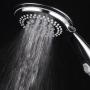 Dream Spa 1459 9-Setting High-Power Ultra-Luxury Handheld Shower Head with Patented ON/OFF Pause Switch and 5-7 foot Stretchable Stainless Steel Hose (Premium Chrome) Use as overhead or handshower