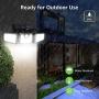 LE Solar Lights Outdoor, Motion Sensor Security Lights, 3 Adjustable Head 70 LED 270° Wide Angle, Waterproof Wireless Wall Lights for Porch Yard Garage Pathway and More, Pack of 2