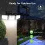 LE Solar Lights Outdoor, Motion Sensor Security Lights, 3 Adjustable Head 70 LED 270° Wide Angle, Waterproof Wireless Wall Lights for Porch Yard Garage Pathway and More, Pack of 2