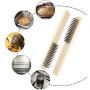 Wire Brush Set, 12 Pieces Metal Brush Wire Scratch Brush Steel Brushes with Wood Handle for Cleaning Rust