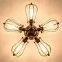 Vintage Ceiling Light Industrial Semi-Flush Mount Ceiling Light Metal Fixtures Painted Finish; Moonkist (with 5 Light) (Bronze) Vintage Ceiling Light Industrial Semi-Flush Mount Ceiling Light Metal Fixtures Painted Finish; Moonkist (with 5 Light) (Bronze)