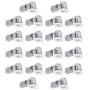 4'' Swivel Round Trim Recessed Lighting Kit 20-Pack, White, Easy Install Push-N-Click Clips, 3.88'' Hole Size,90948 4'' Swivel Round Trim Recessed Lighting Kit 20-Pack, White, Easy Install Push-N-Click Clips, 3.88'' Hole Size,90948