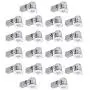 4'' Swivel Round Trim Recessed Lighting Kit 20-Pack, White, Easy Install Push-N-Click Clips, 3.88'' Hole Size,90948