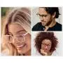 Blue Light Glasses (Square Metal) UV Blocker to Protect Eyes from Computer - Women, Teen, Unisex, Non Prescription Cool Nerd