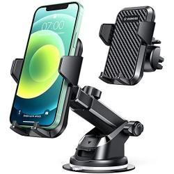 VANMASS Universal Car Phone Mount,【Patent & Safety Certs】Upgraded Handsfree Stand, Dash Windshield Air Vent Phone Holder for Car, Compatible iPhone 11 Pro Xs Max XR X 8 7 6, Galaxy s20 Note 10 9 Plus