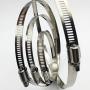 EesTeck 8 Pieces 4'' Adjustable 304 Stainless Steel Duct Clamps Hose Clamp Pipe Clamp Air Ducting Clamp worm drive hose clamps