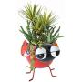 GIFTME 5 Metal Ladybug Flower Planter Garden Pot for Plants Indoor or Outdoor Decorations,7.5Inch