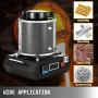 VEVOR 3KG Gold Melting Furnace 2100W Digital Melting Furnace Machine 2102°F Electric Melting Furnace with Graphite Crucible for Refining Scrap Silver Gold Copper Aluminum 110V Refining Casting Furnace